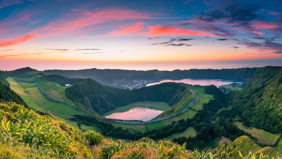 Volcanic crater