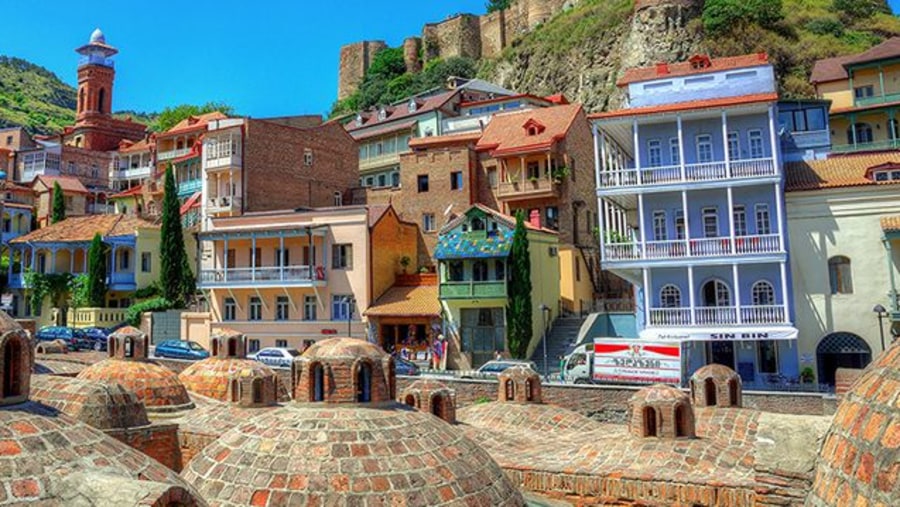 Colorful Buildings in Tbilisi