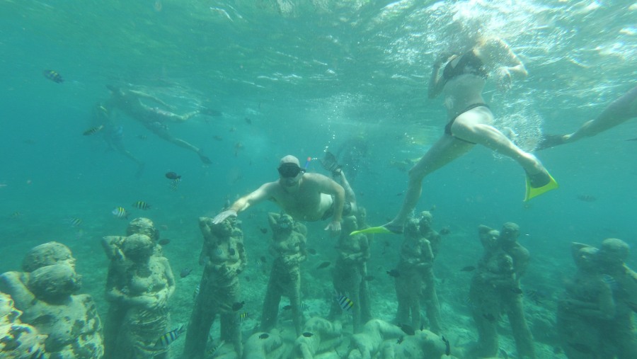 Unique Underwater Statues