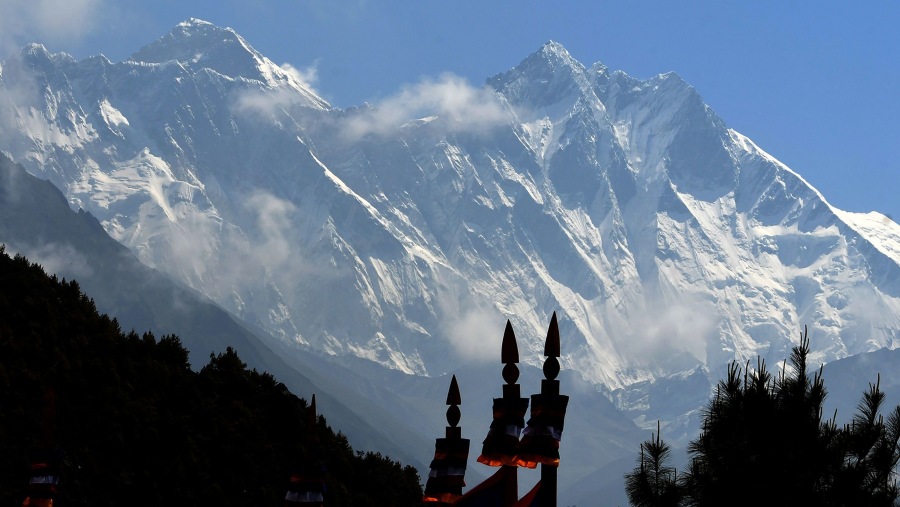 Admire the stunning Himalayan mountain range