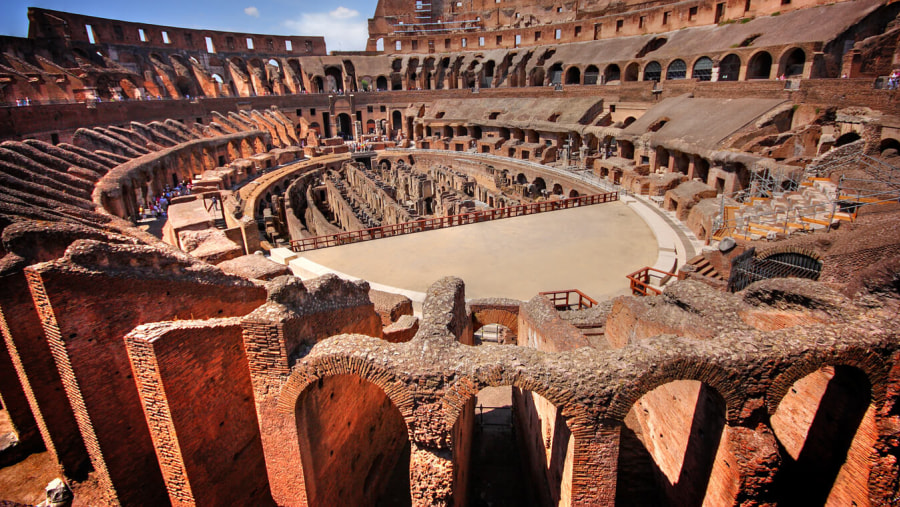 Visit the Colosseum of Rome, Italy