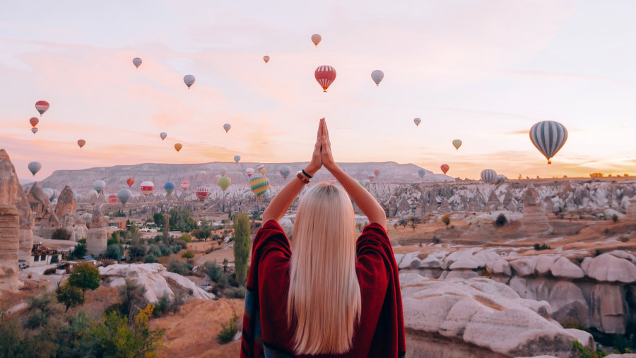 Balloon ride over Cappadocia