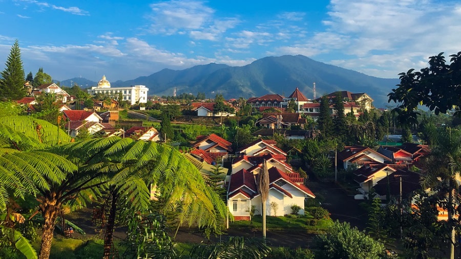 Scenic views in West Java Indonesia