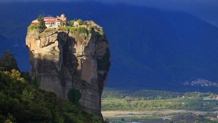 Meteora Monastery atop a hill