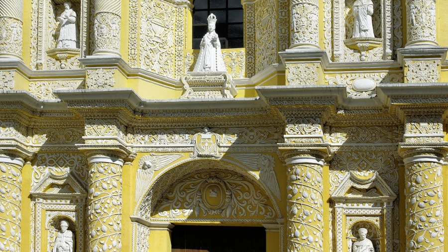 Cathedral by the Main Square, Antigua Guatemala, Guatemala