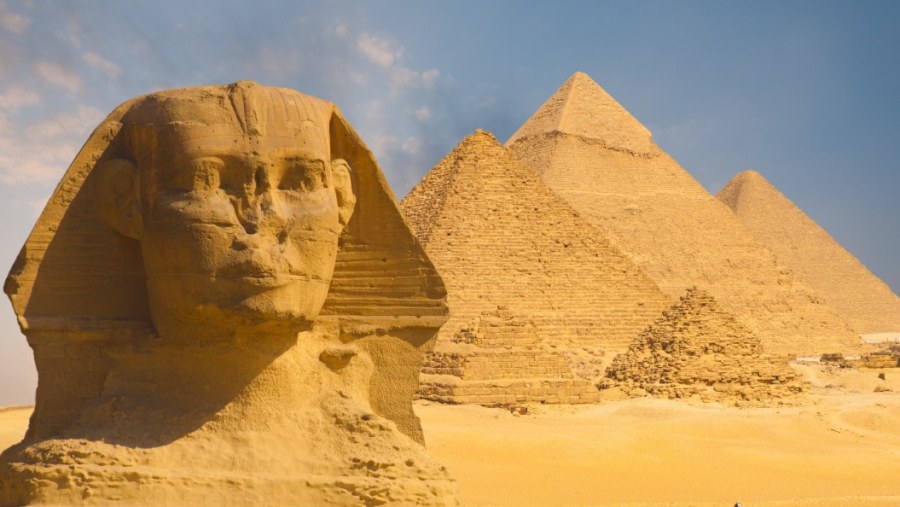 See the Great Sphinx and Pyramids of Giza