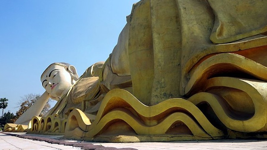 Myathalyaung Reclining Buddha Myanmar