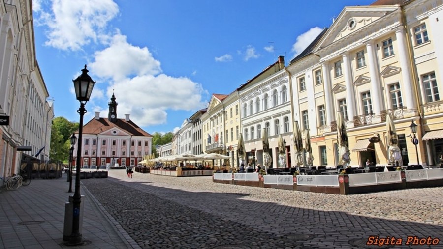 Town Hall Square, Tartu, Estonia