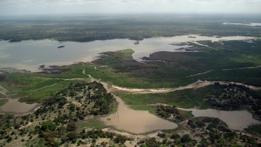 Selous Game Reserve Aeroview