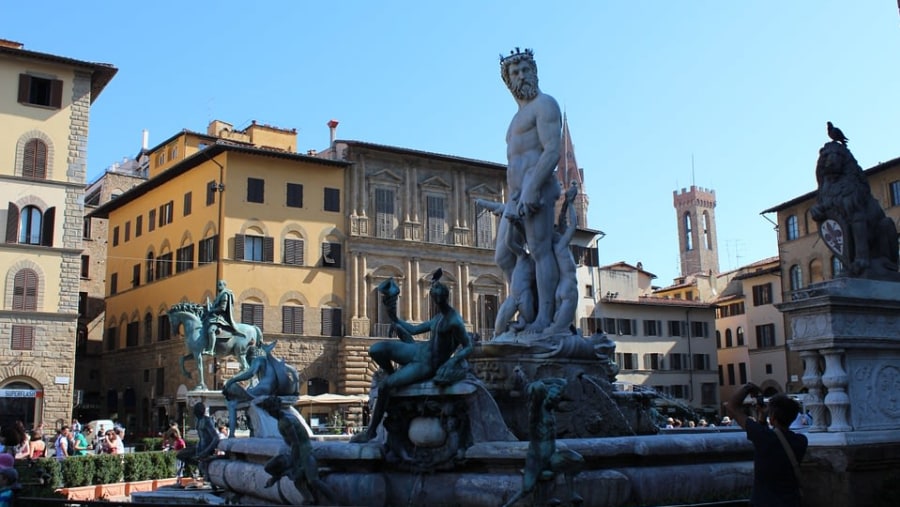 Piazza Della Signoria In Florence, Italy