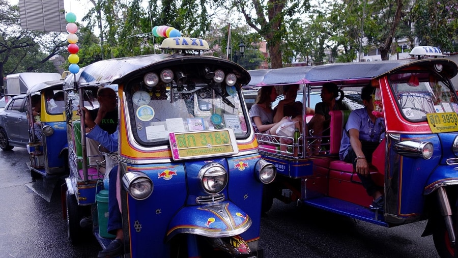 Take a Tuk Tuk ride in Bangkok