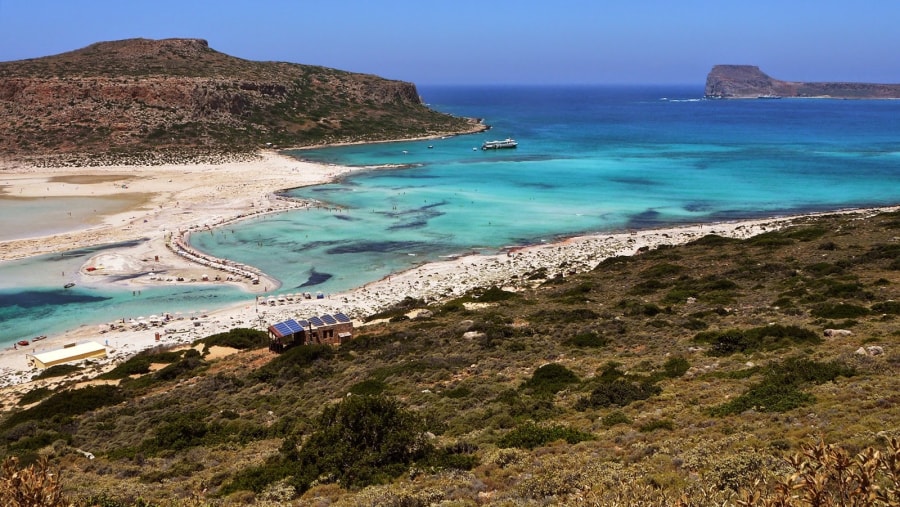 Overivew of Balos Lagoon