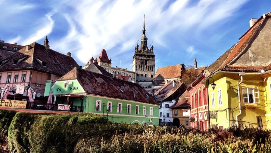 Venture in the beautiful city of Sighisoara in Romania