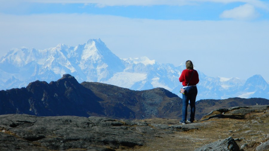 View of Mt.Everest on a clear day