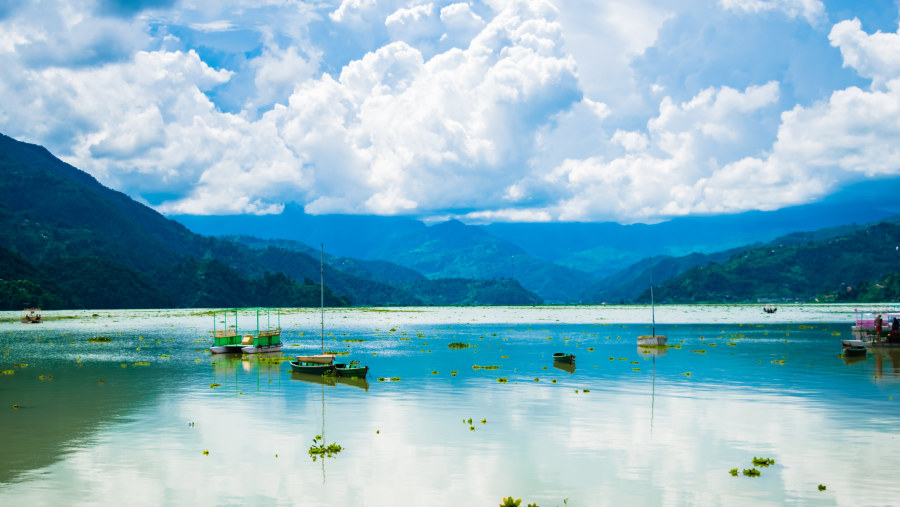 Boating in Fewa Lake