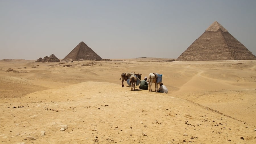 Giza Pyramids In Egypt