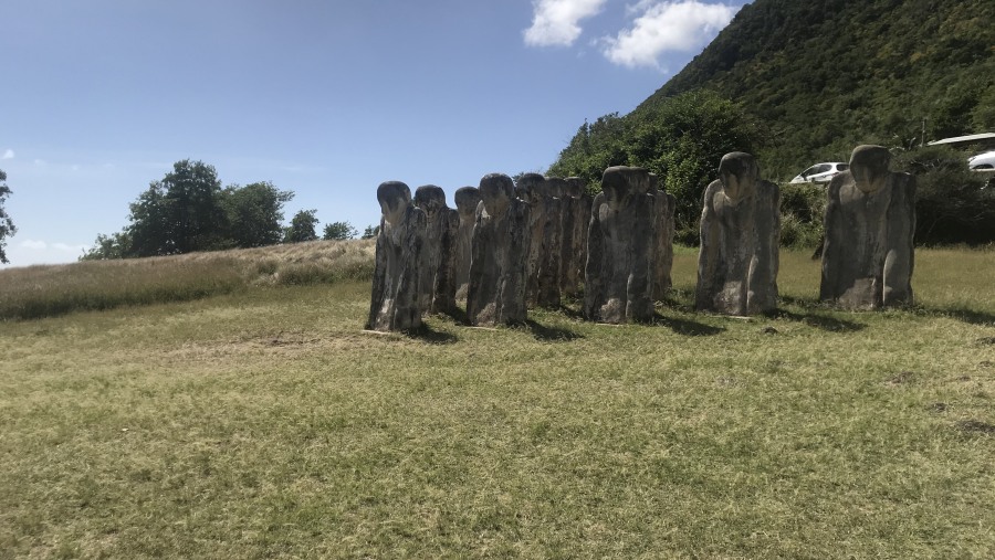 Statues of Anse Caffard Memorial