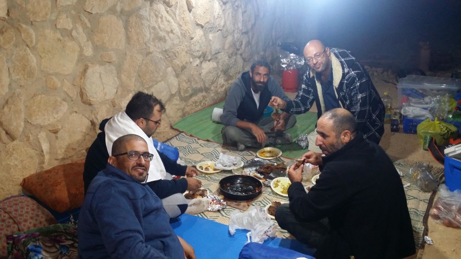 Tourists Enjoying Bedouin Lunch In Jerusalem, Israel