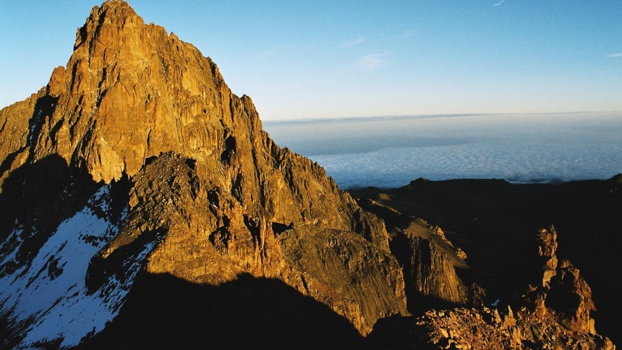 Admire the sunrise at the top of Mount Kenya