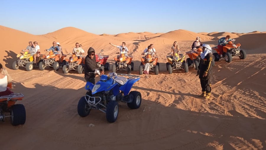 Travelers in ATVs