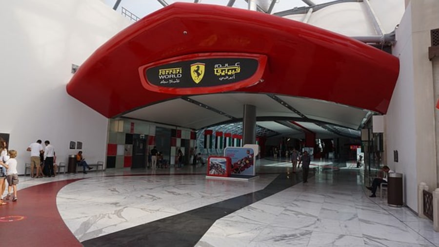 Enjoy sightseeing at the Ferrari World