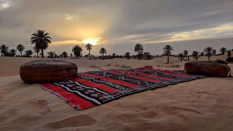 A tranquil spot for a picnic in Timimoun, Algeria.