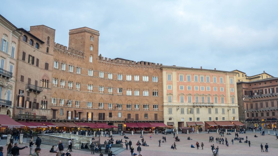 Piazza del Campo In Tuscany, Italy