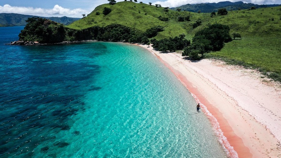 Pink beach