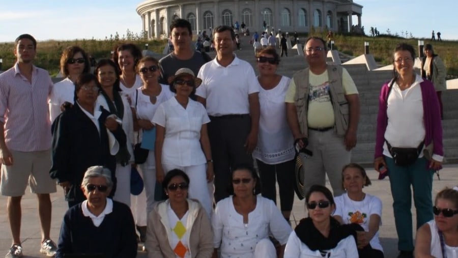 Group enjoying in Mongolia