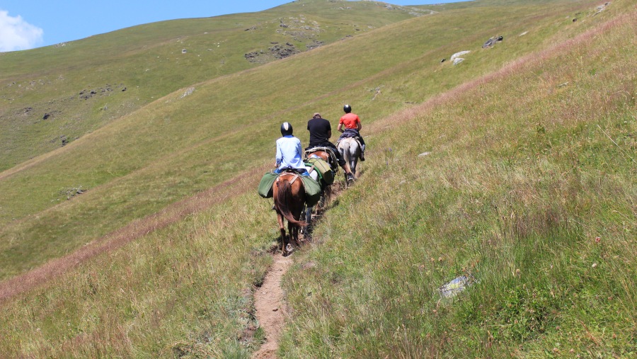 Horse riding in Tusheti