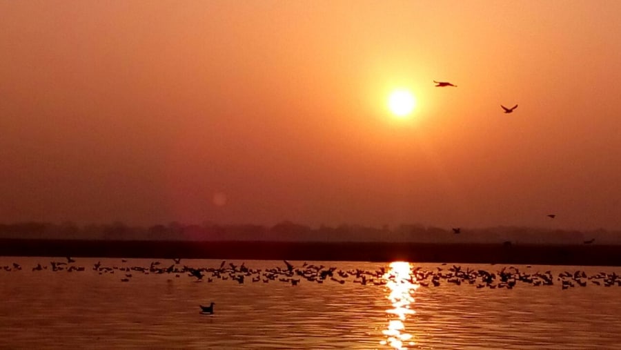 Glorious sunsets in Varanasi