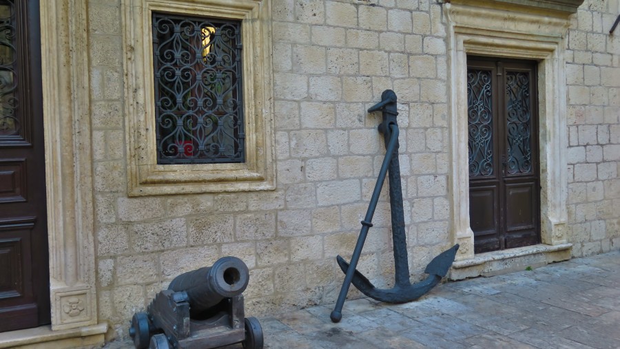 Old-fashioned Canon in Kotor, Montenegro