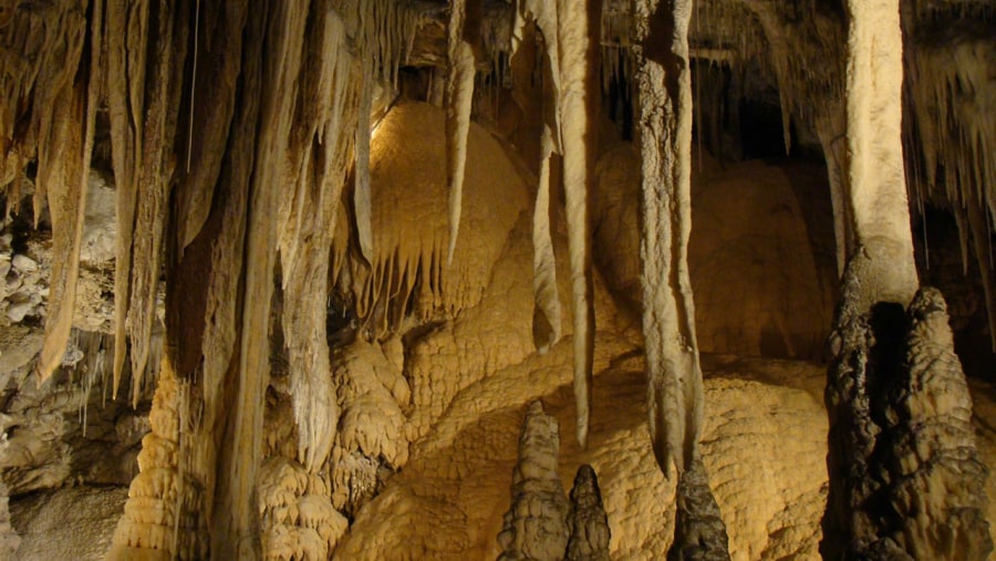 the stalagamites