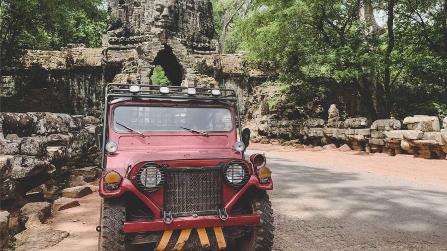 Jeep safari in Angkor Wat