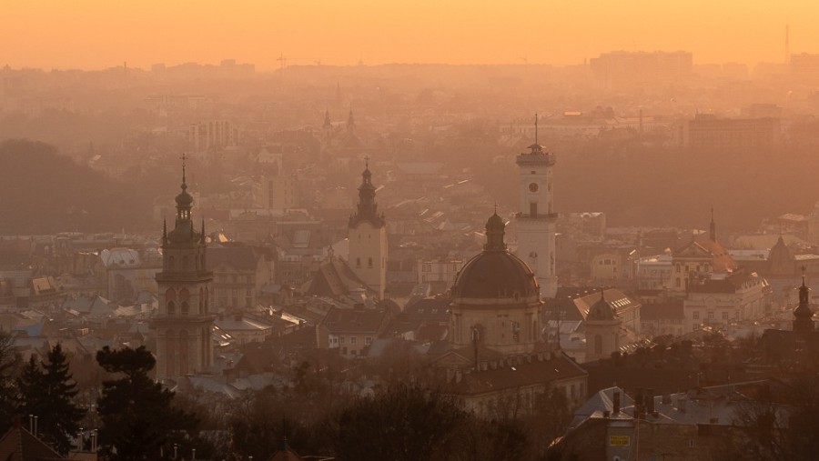 Sunset over Lviv