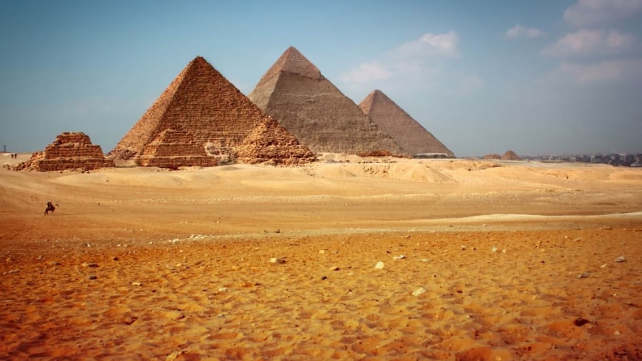 Marvel at the Giza Pyramids