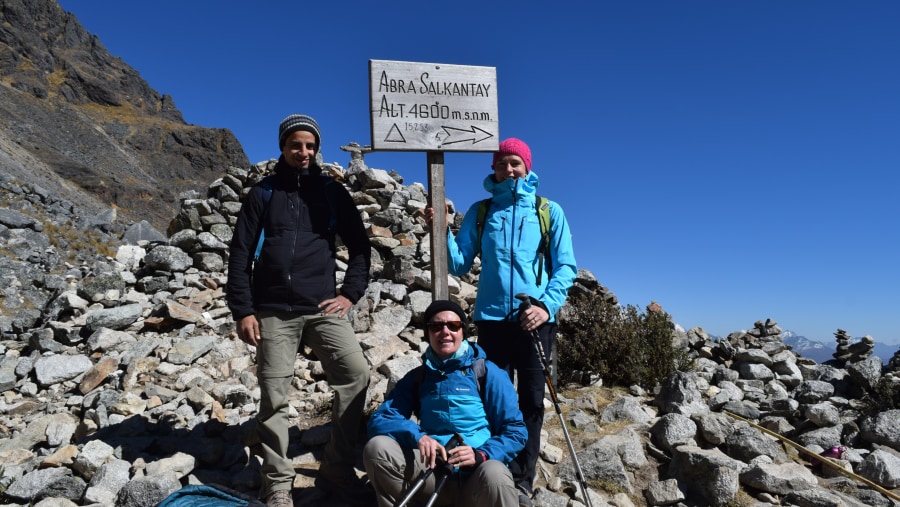 Reach the highest point on the Salkantay pass