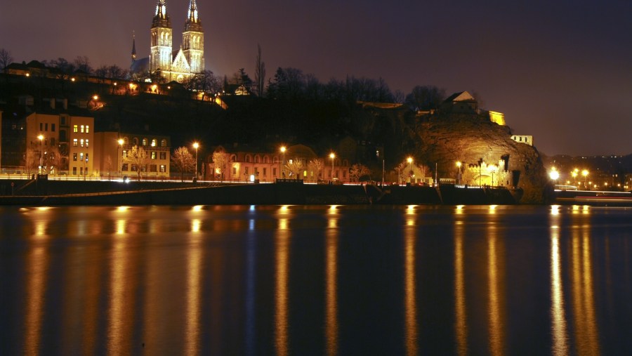 Prague at night