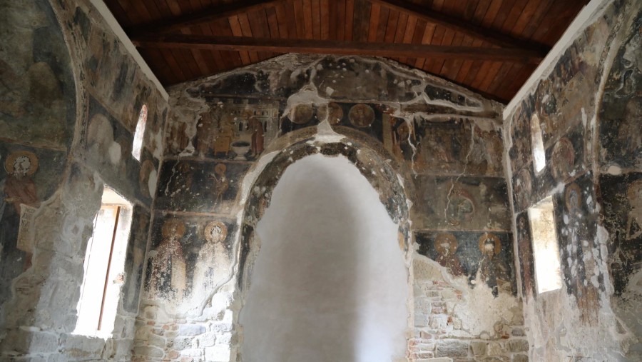 Old walls of the Apollonia Museum