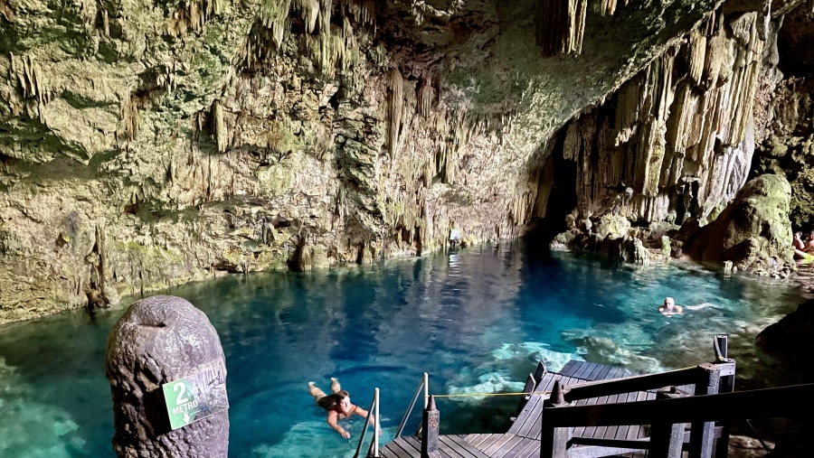 Swimming in Cenote