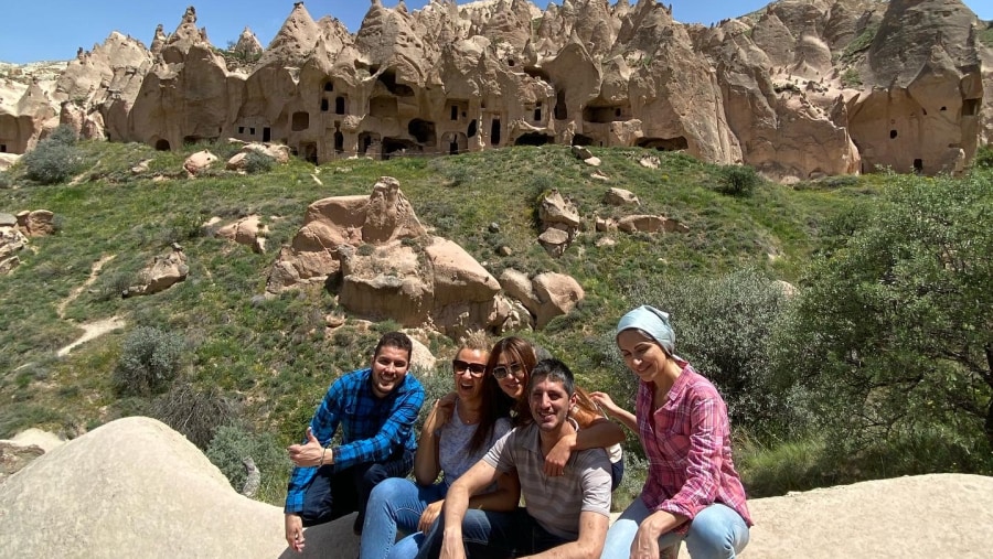 Travellers in Cappadocia