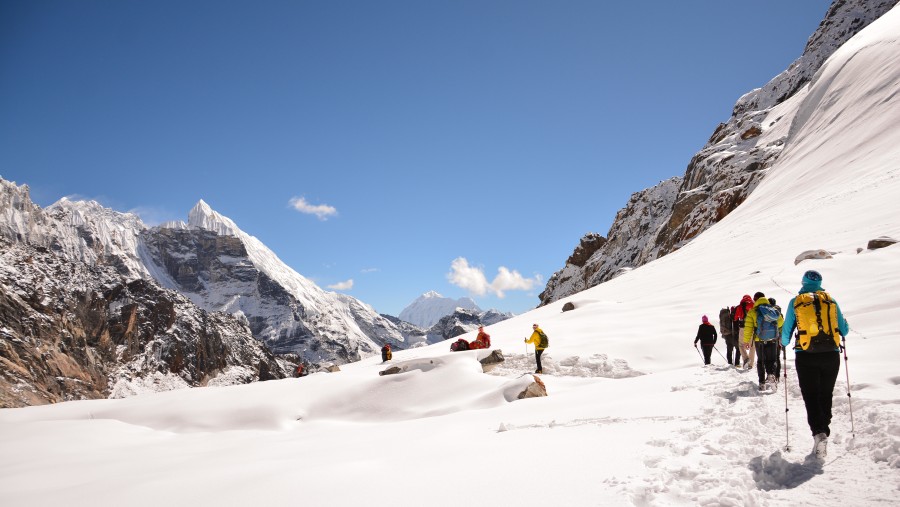 Proceeding to the Everest Base Camp