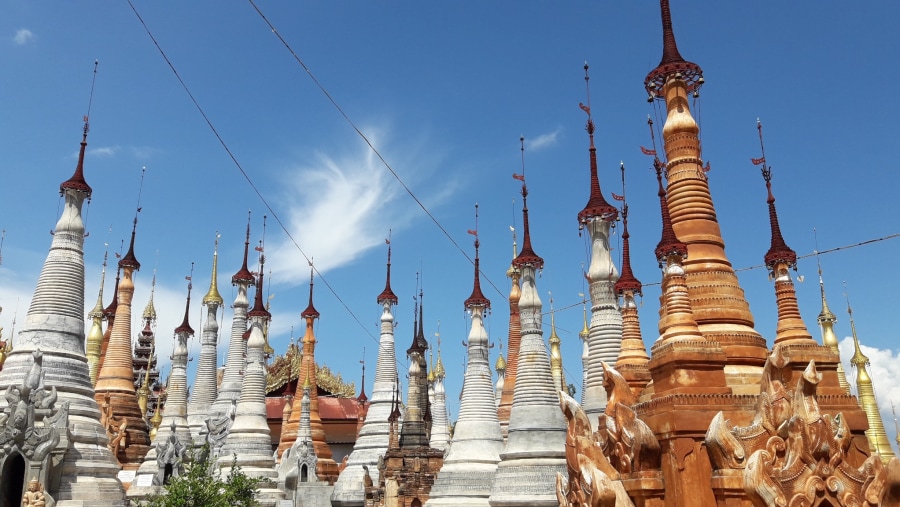 Shwe Indein 1054 Pagodas