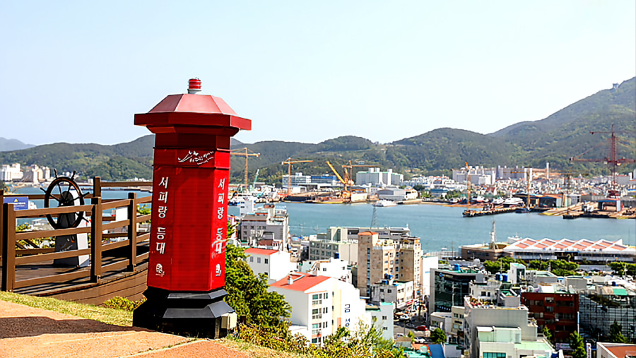 Tongyeong Port from Seopirang Hill