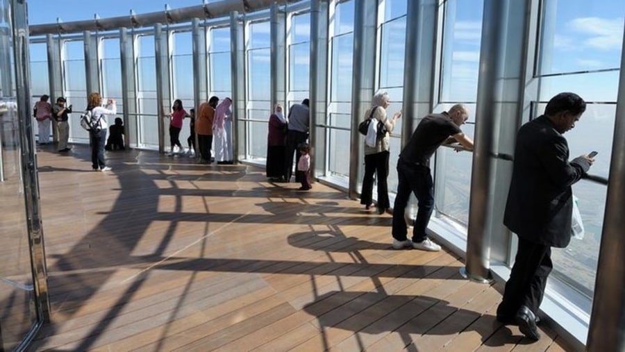Admire the view from Burj Khalifa