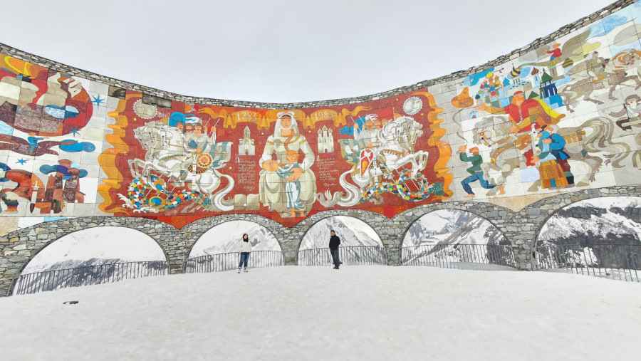 Georgia Russia Friendship Monument Gudauri