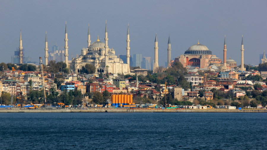 Enjoy a scenic view of Istanbul