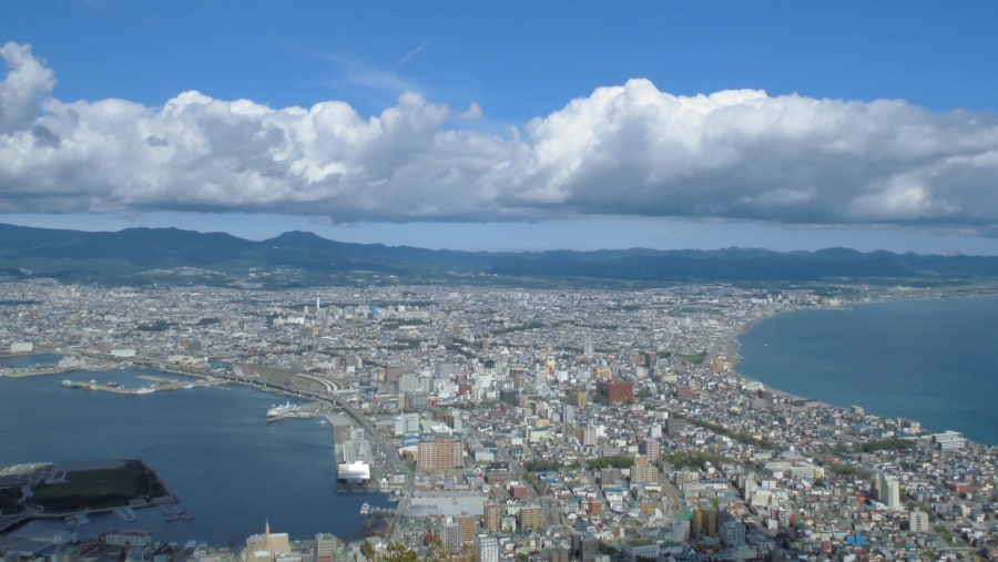 A view from Mt. Hakodate