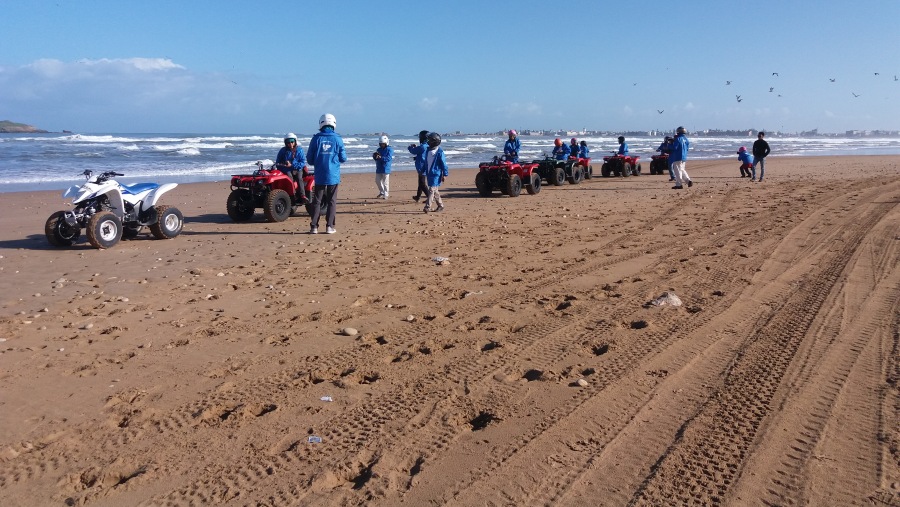 ride over the beach