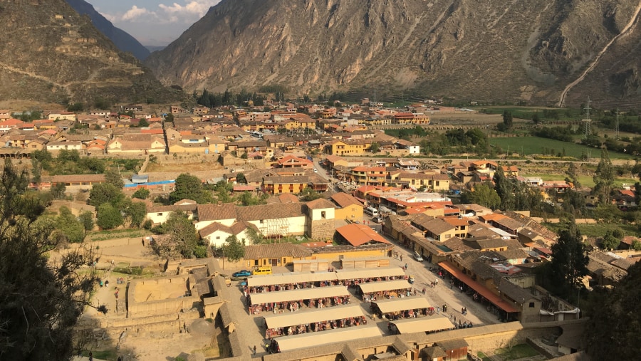 View of Ollantaytambo, Peru